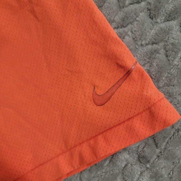 Nike Golf Mens Size XL Zonal Cooling Stripe Golf Polo Shirt AH8467 Peach Coral‎ - Picture 7 of 11